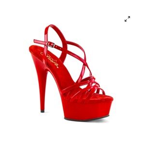 Red PLEASER Shoes, DEL613.